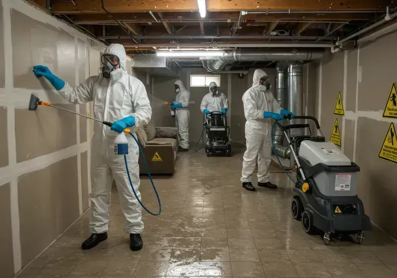 Basement Moisture Removal and Structural Drying process in Superior, NE